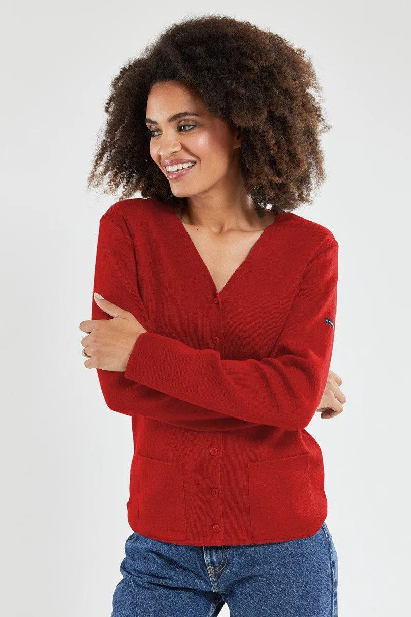 Cardigan col V - laine et acrylique