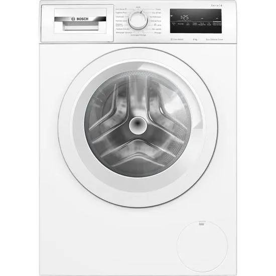 Lave-linge hublot BOSCH WAN28258FR SER4 - 8 kg - Induction - L60cm - 1400 trs/min - Classe A - Vapeur - Blanc