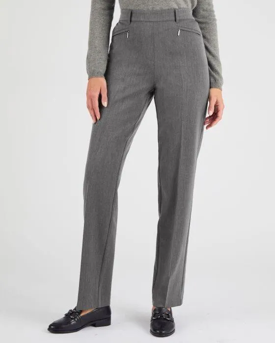 Pantalon droit classique enfilable