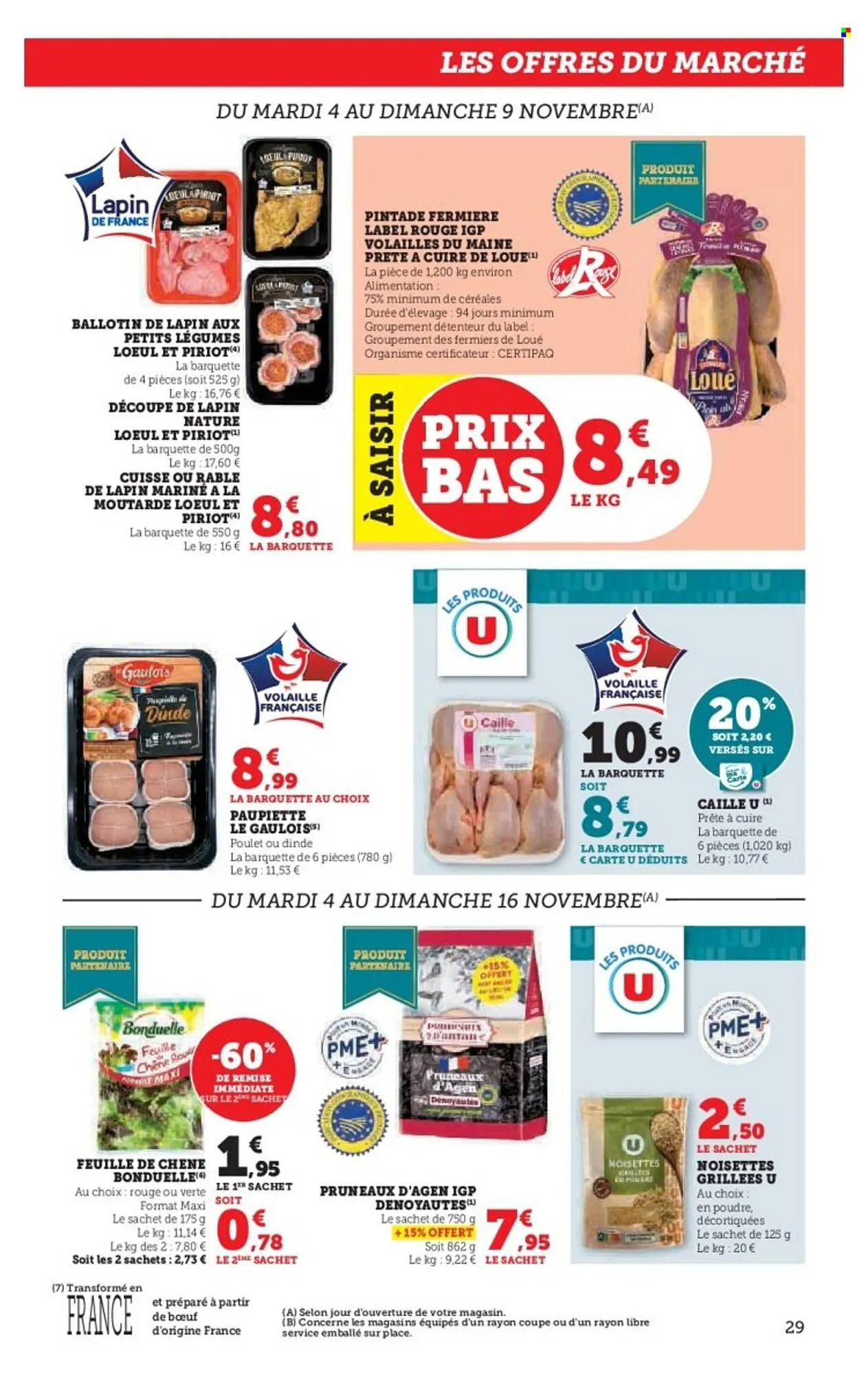 Catalogue Super U du 4 novembre au 16 novembre 2025 - Catalogue page 29