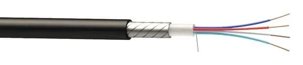 Câble téléreport armé 4 paires noir - Vendu au mètre