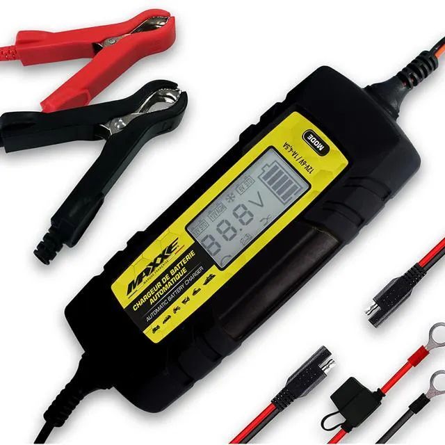 MAXXE Chargeur De Batterie polyvalent 6-12V / 1A-4,5A