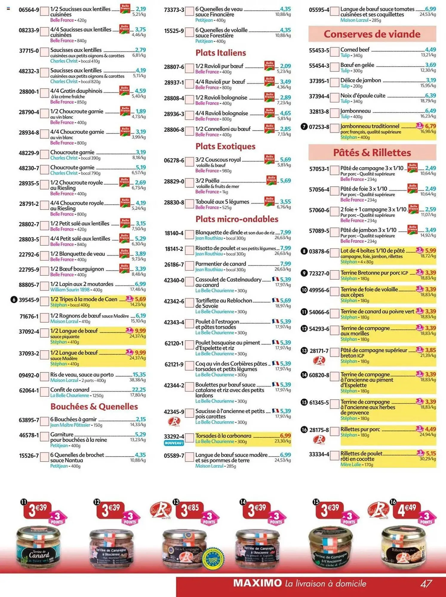 Catalogue Maximo du 12 mai au 8 juin 2025 - Catalogue page 47