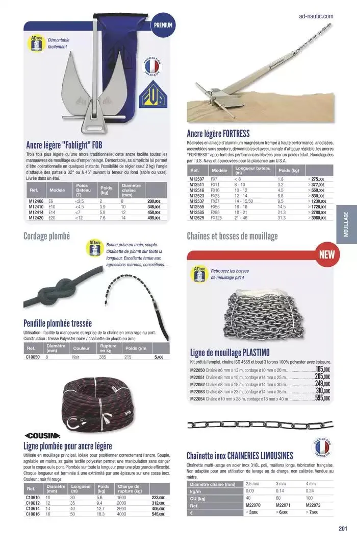 Catalogue Accastillage Diffusion 2025 du 1 janvier au 31 décembre 2025 - Catalogue page 203