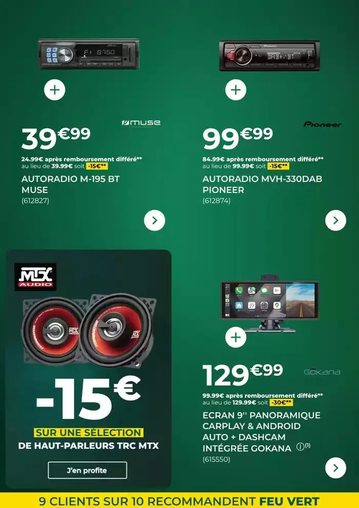 Les Offres Feu Vert du 26 mars au 28 avril 2025 - Catalogue page 12