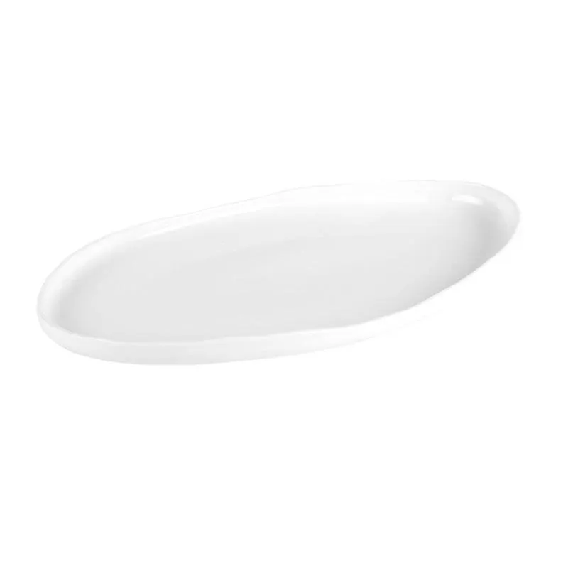 Plat organique en porcelaine 31x19 cm Table Passion