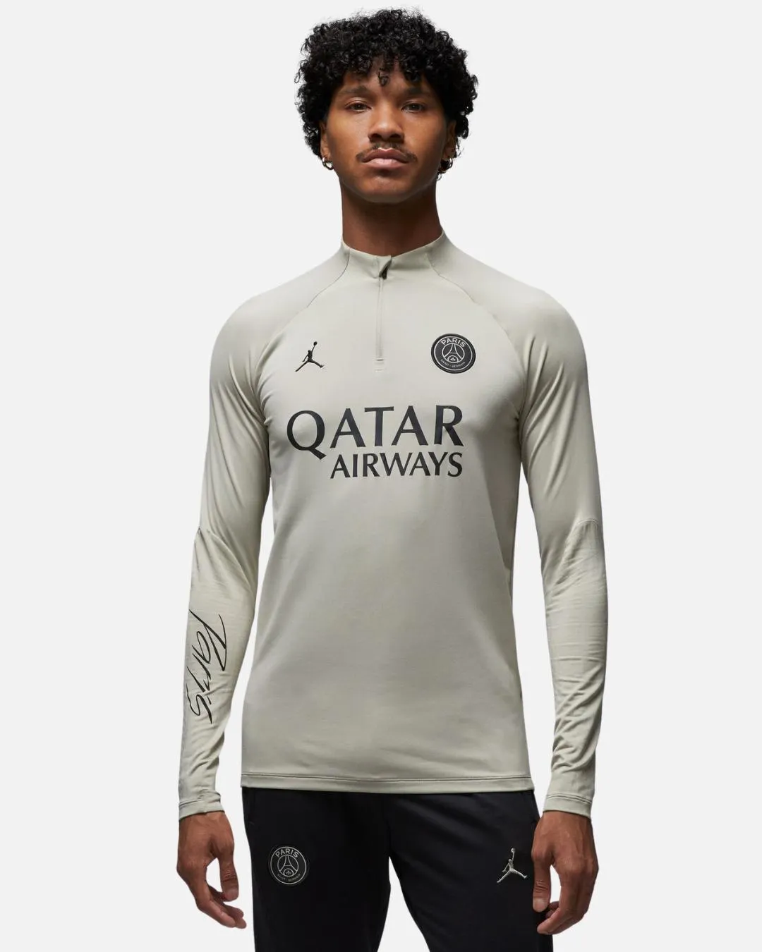 Haut d'entrainement PSG X Jordan 2023/2024 - Beige/Noir