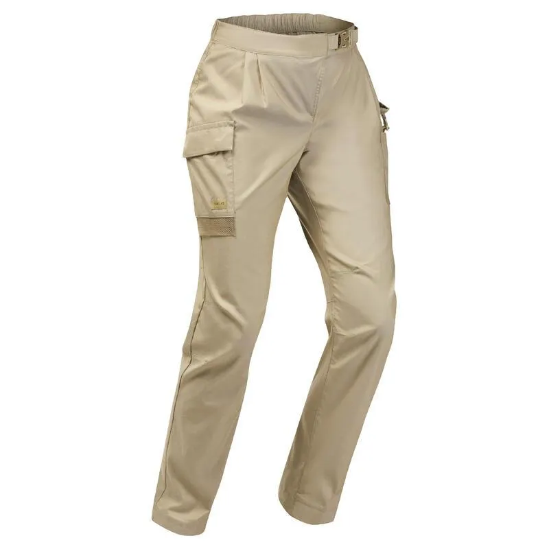 Pantalon de désert trekking anti-UV éco-conçu DESERT 900 beige Femme