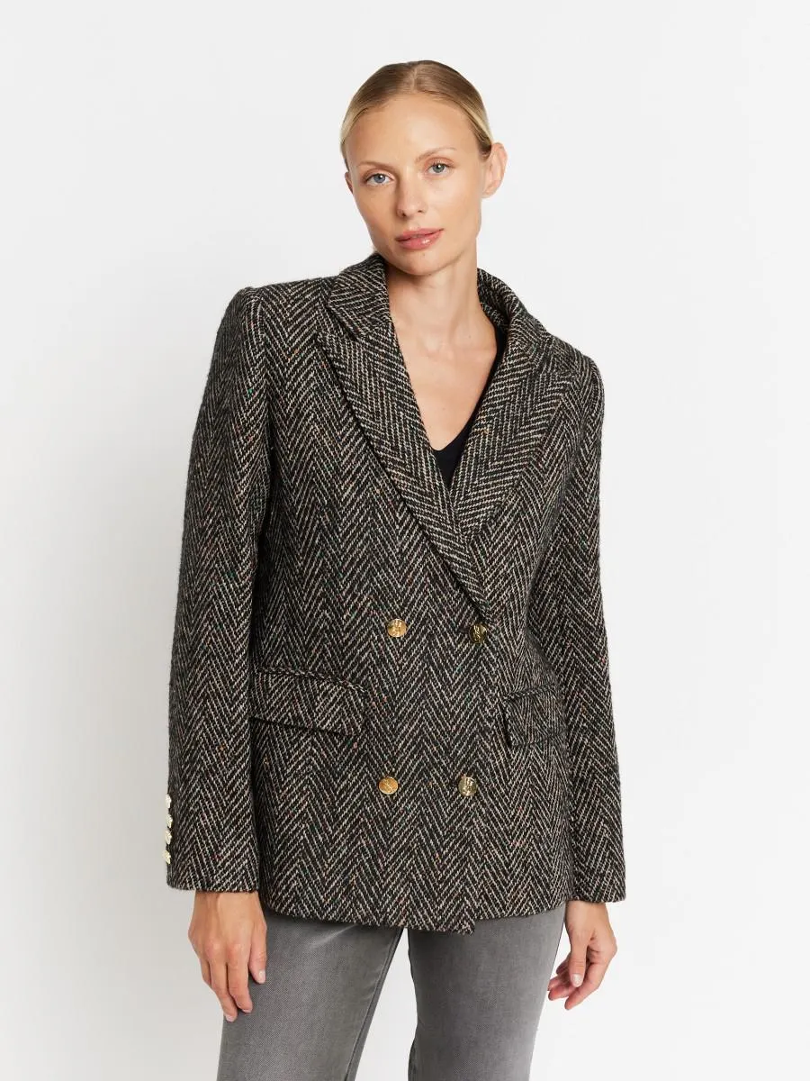 VAHIANA | Veste de tailleur marron à capuche