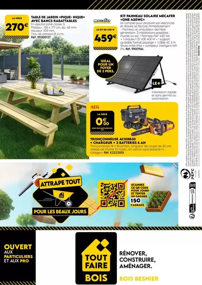 TOUT POUR LES BEAUX JOURS BOIS BESNIER Mars 2025 du 3 mars au 31 mars 2025 - Catalogue page 8
