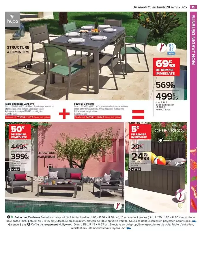 PROFITER ENFIN DE SON JARDIN du 15 avril au 28 avril 2025 - Catalogue page 15