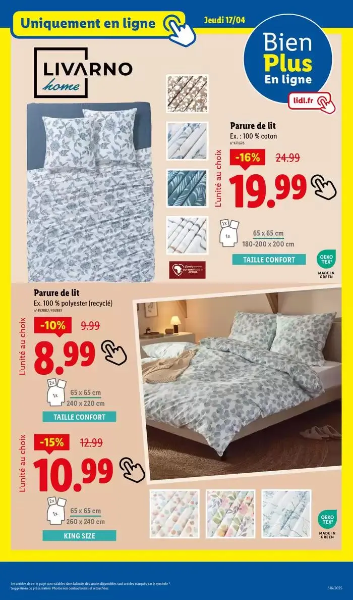 Découvrez la sélection de produits mode et bricolage à prix Lidl ! du 14 avril au 17 avril 2025 - Catalogue page 45