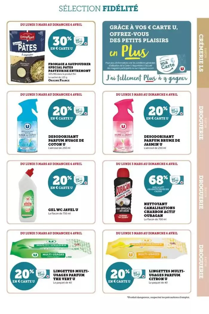 Tous les jours 20% du 21 mars au 6 avril 2025 - Catalogue page 9