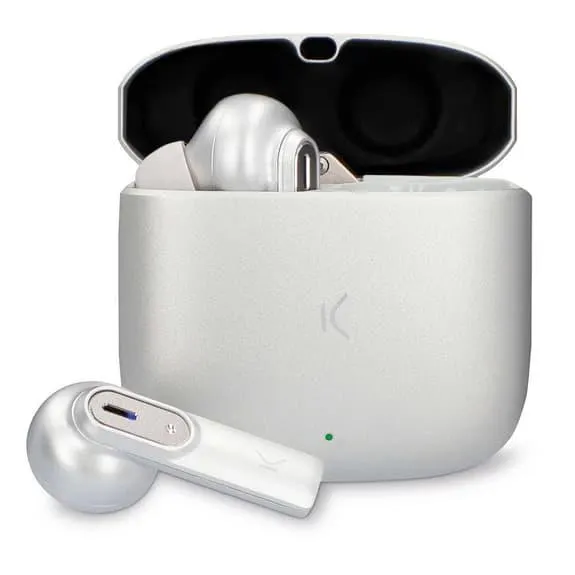 Écouteurs Ksix Spark gris argenté