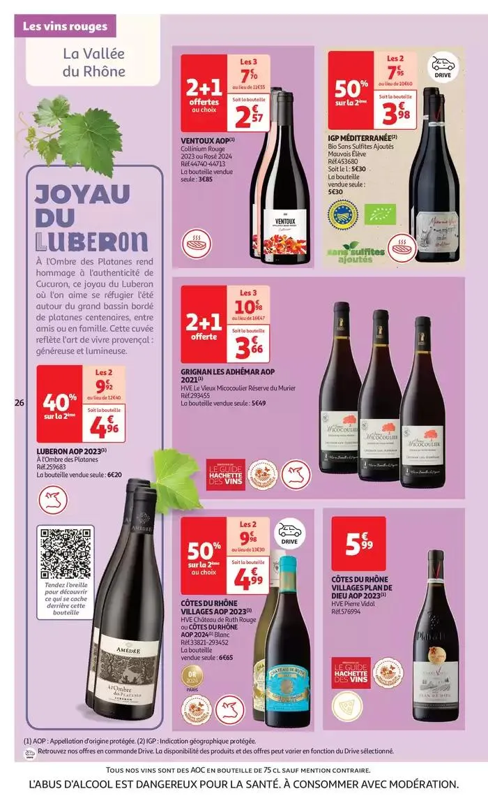 Foire aux vins : une sélection à prix modérés du 1 avril au 13 avril 2025 - Catalogue page 26