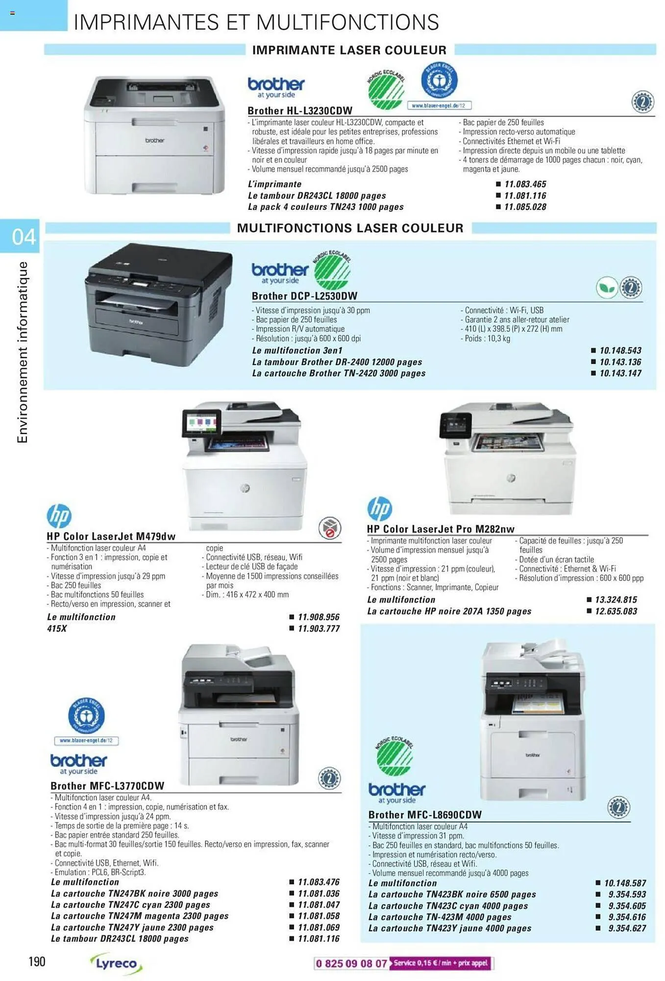 Catalogue Lyreco du 15 mai au 31 décembre 2023 - Catalogue page 190