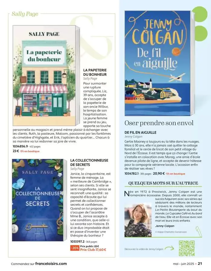 Mai - Juin 2025 du 30 avril au 30 juin 2025 - Catalogue page 21