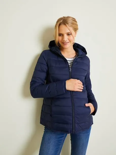 Doudoune light évolutive grossesse et post-grossesse - encre