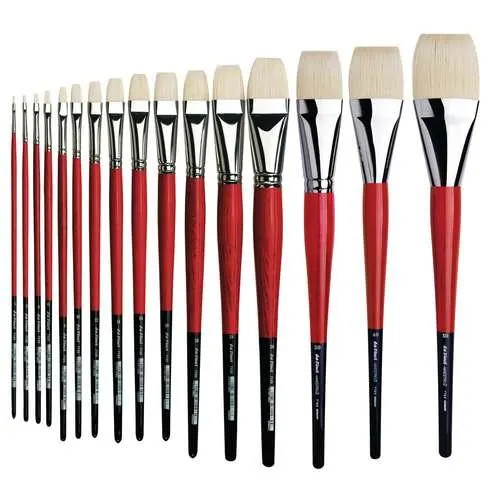 Brosse en soies de porcs cambrées da Vinci, série 7123