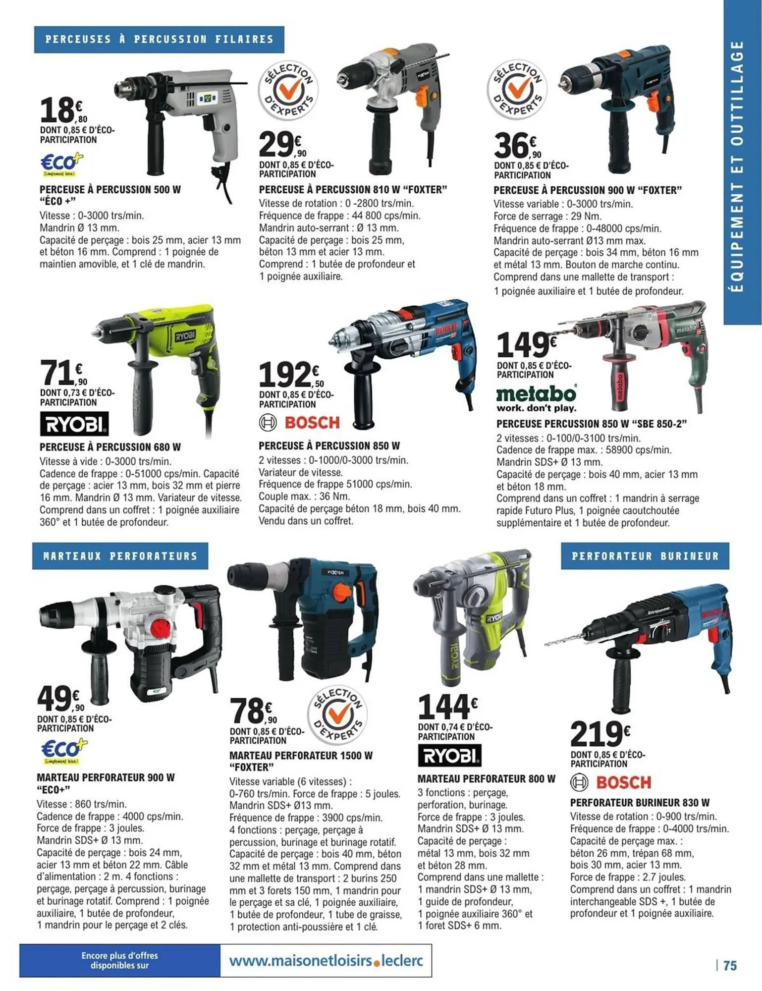 Catalogue E.Leclerc Brico du 28 mai au 31 décembre 2025 - Catalogue page 75