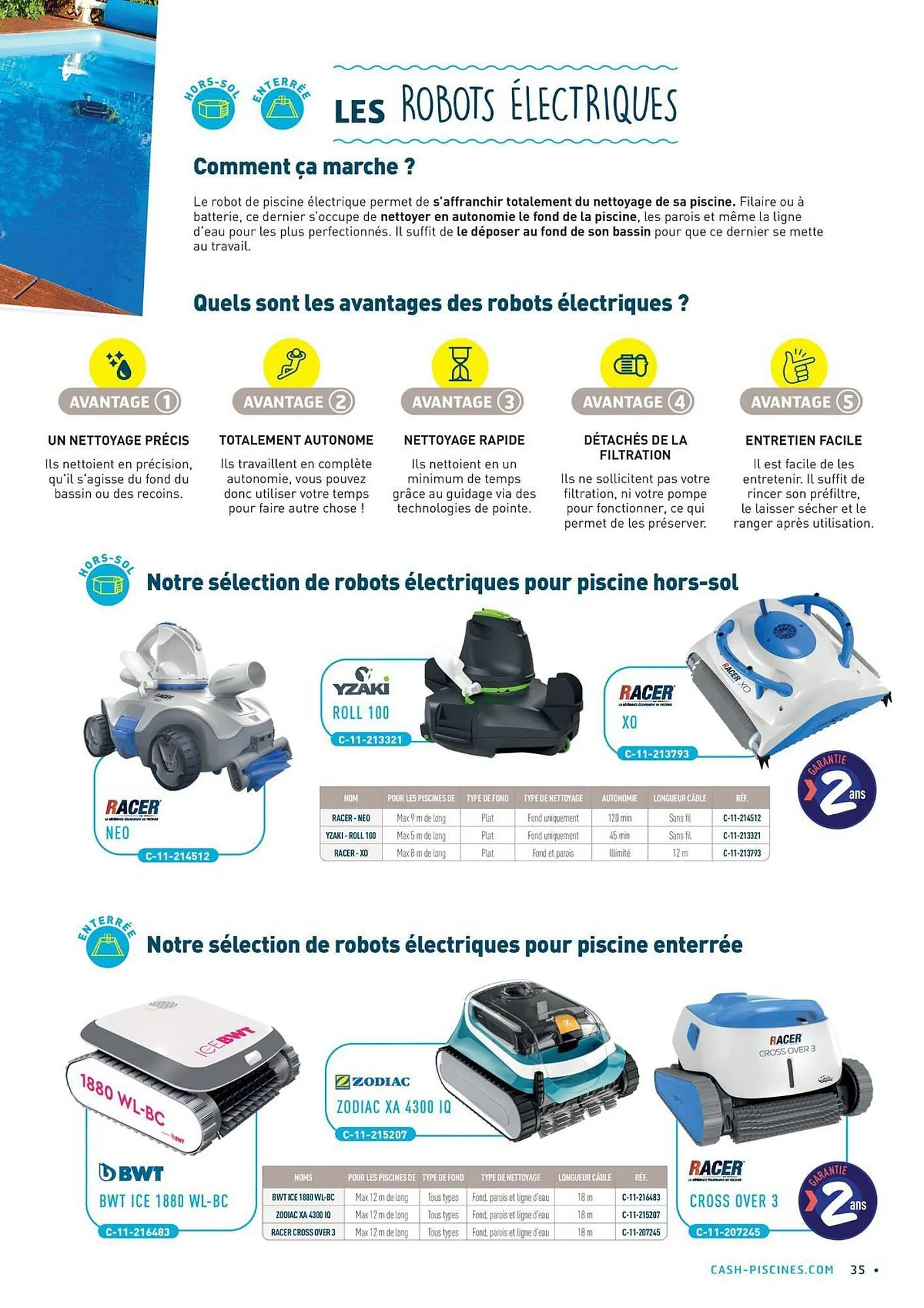 Catalogue Cash Piscines du 9 octobre au 31 décembre 2023 - Catalogue page 35
