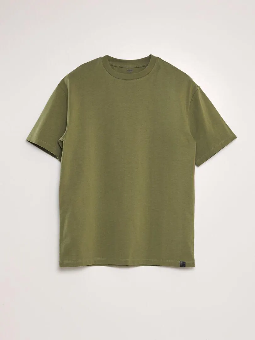 Camiseta de algodón lisa - verde