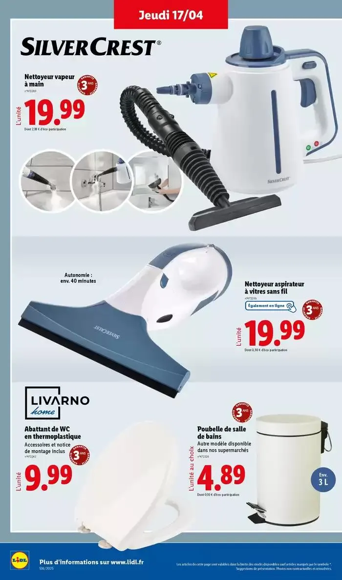 Découvrez la sélection de produits mode et bricolage à prix Lidl ! du 14 avril au 17 avril 2025 - Catalogue page 24