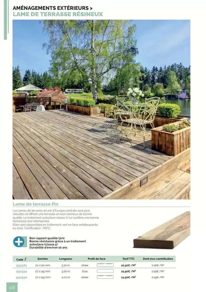 BOIS PANNEAUX 2025 2026 du 30 avril au 31 décembre 2026 - Catalogue page 108
