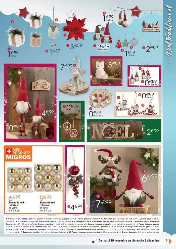 Déco (18j) Kdo Mode festif du 19 novembre au 15 décembre 2024 - Catalogue page 5