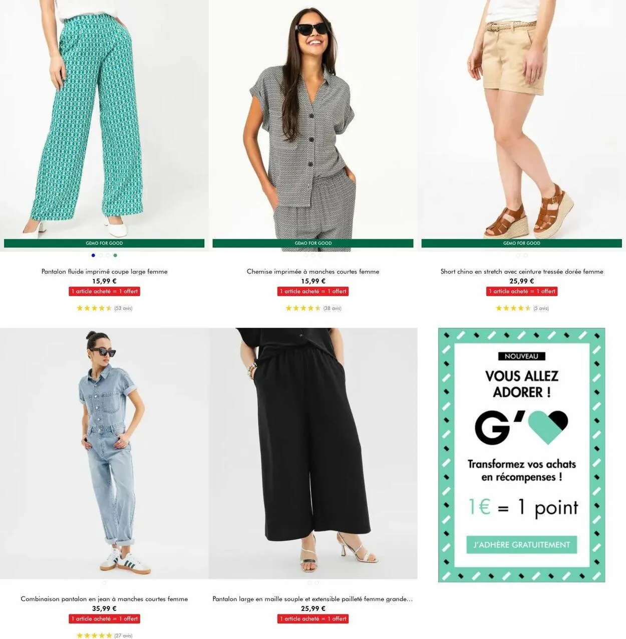 Gémo Catalogue actuel du 30 juillet au 12 août 2025 - Catalogue page 2