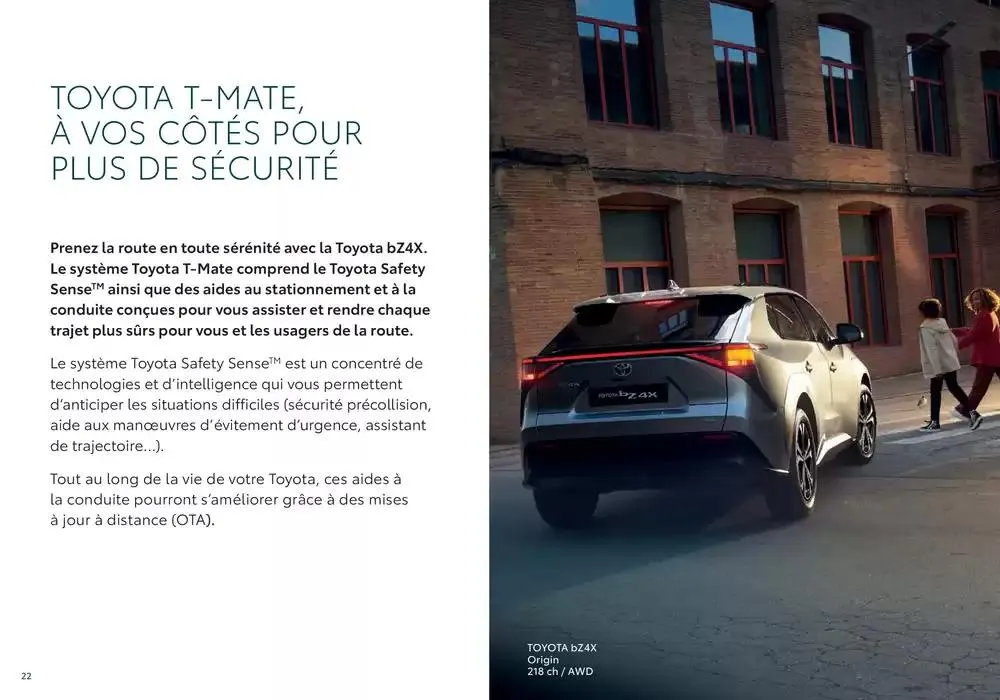 Toyota bZ4X  du 24 octobre au 24 octobre 2025 - Catalogue page 22
