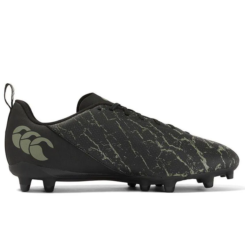 Chaussures Rugby Speed FG Crampons Moulées Noir Terrain Sec - Canterbury