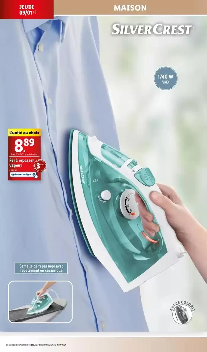 Réveillez le sportif en vous! Atteignez vos objectifs grâce aux affaires de sport Lidl. du 8 janvier au 13 janvier 2025 - Catalogue page 24