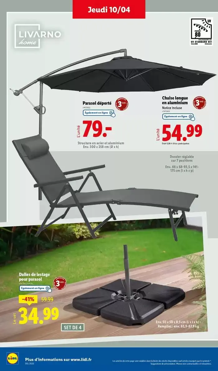 Profitez des offres pour votre extérieur chez Lidl ! du 10 avril au 14 avril 2025 - Catalogue page 2
