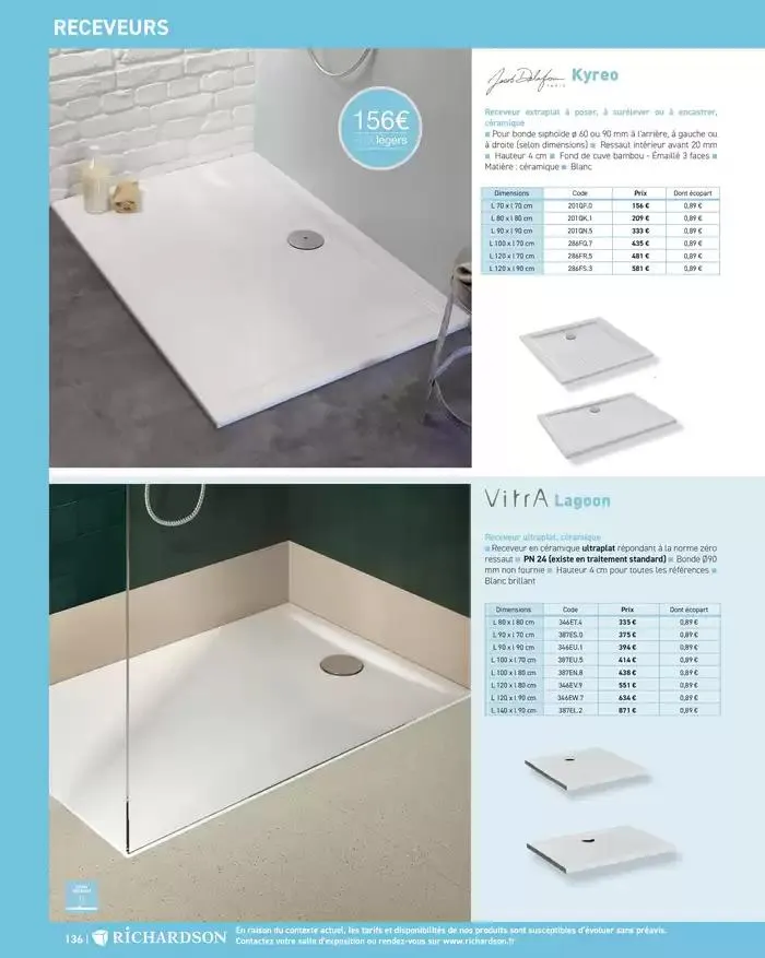 SALLE DE DE BAINS ET CARRELAGE 2025 du 11 avril au 31 décembre 2025 - Catalogue page 138