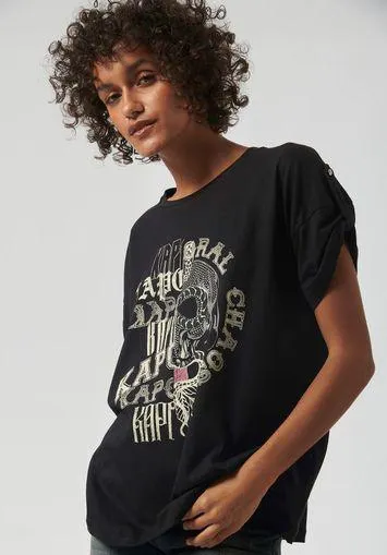 T-shirt noir femme