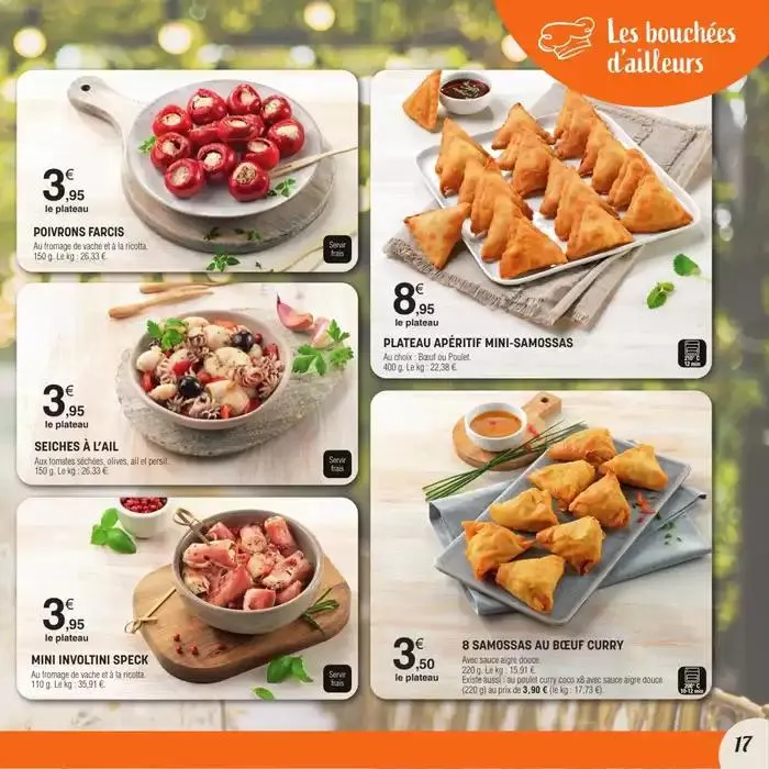 CARTE TRAITEUR PERMANENTE du 3 avril au 30 mars 2026 - Catalogue page 17