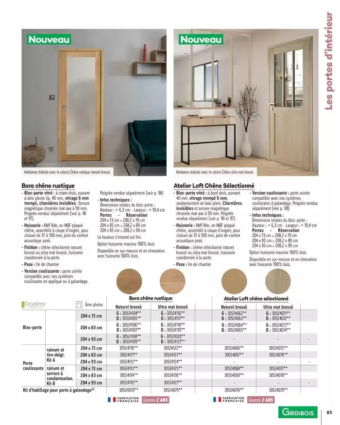 Aménagents Intérieurs 2025 du 1 janvier au 31 décembre 2025 - Catalogue page 85