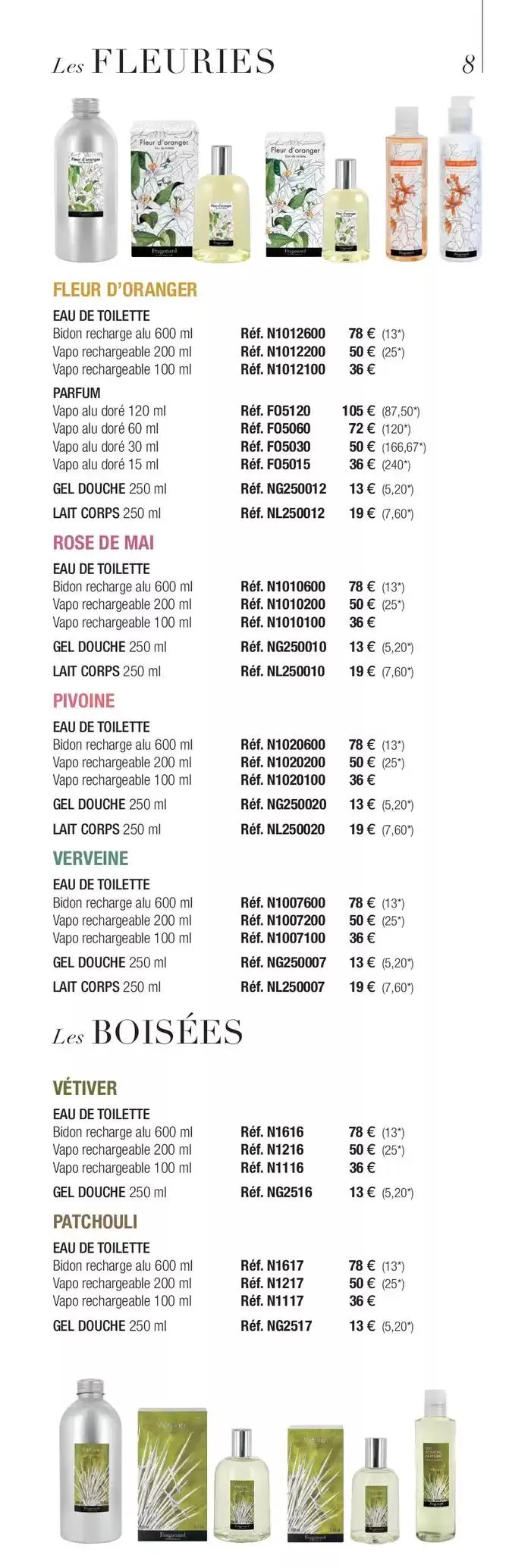 TARIF GÉNÉRAL 2025 du 6 janvier au 31 mars 2025 - Catalogue page 8