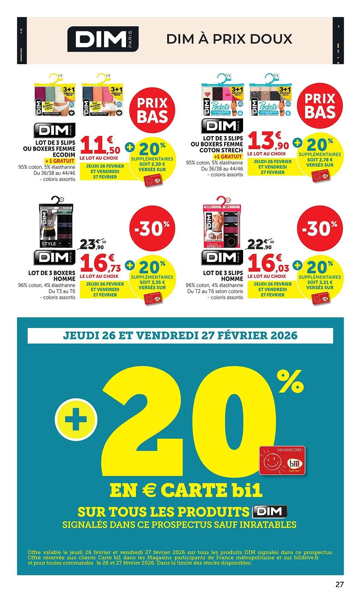 Catalogue Bi1 du 24 février au 8 mars 2026 - Catalogue page 27