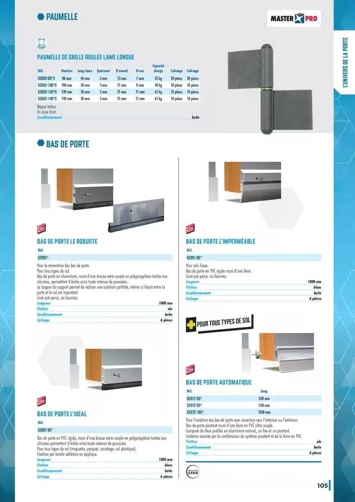 Guide Quincaillerie Serrurerie 2025 - 2026 du 1 avril au 1 avril 2026 - Catalogue page 107
