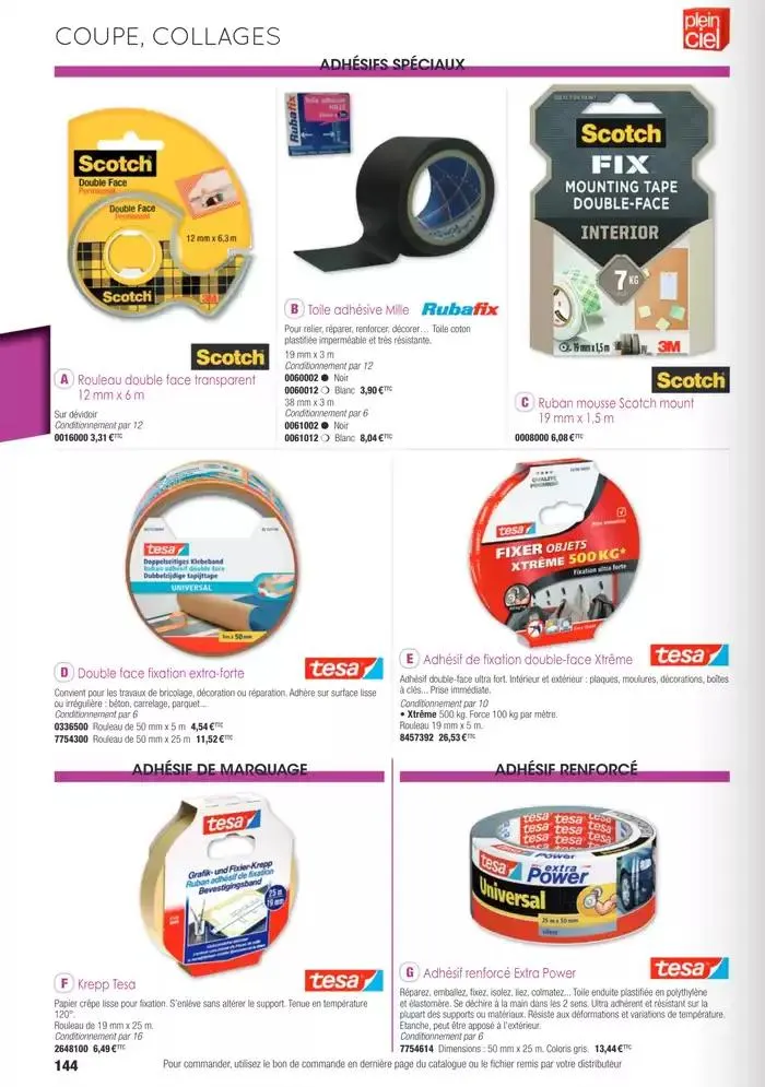 Écoles et loisirs 2025 du 1 janvier au 31 décembre 2025 - Catalogue page 144