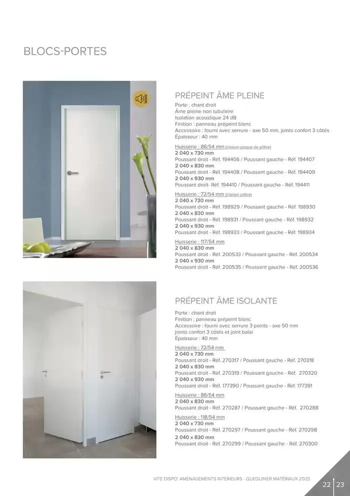 Aménagements Intérieurs du 20 janvier au 31 décembre 2025 - Catalogue page 23