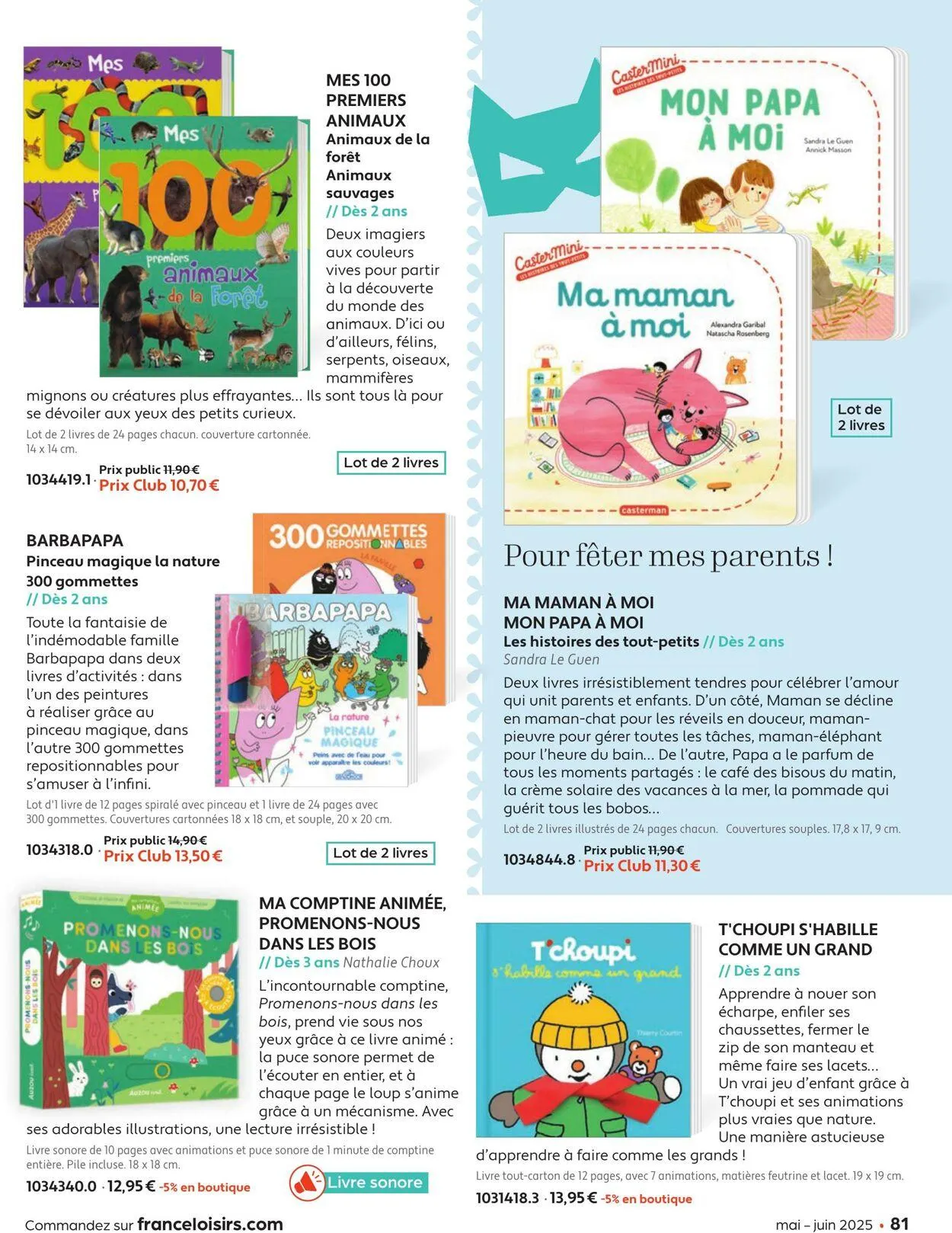 France Loisirs du 1 mai au 30 juin 2025 - Catalogue page 81