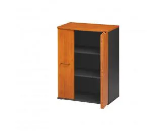Rangement haut 3 portes pliantes L80 cm - JAZZ + - Aulne/anthracite