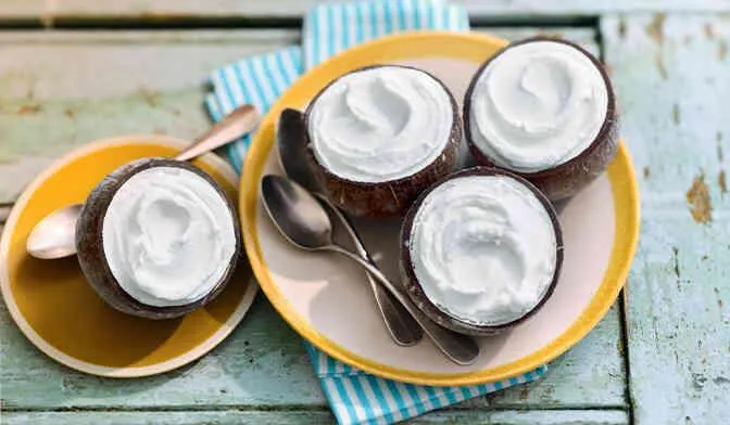 4 noix de coco givrées