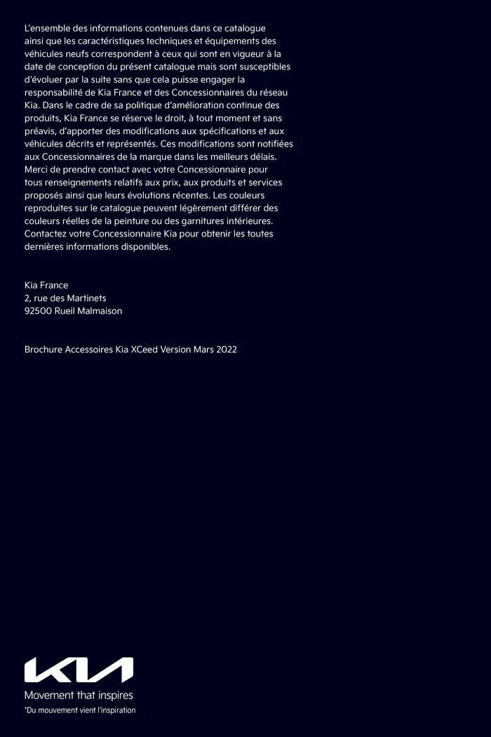 KIA XCeed - Accessoires du 13 juin au 4 juin 2025 - Catalogue page 19