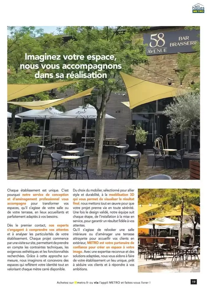 Metro #Terrasse édition 2025 du 30 janvier au 1 juillet 2025 - Catalogue page 19