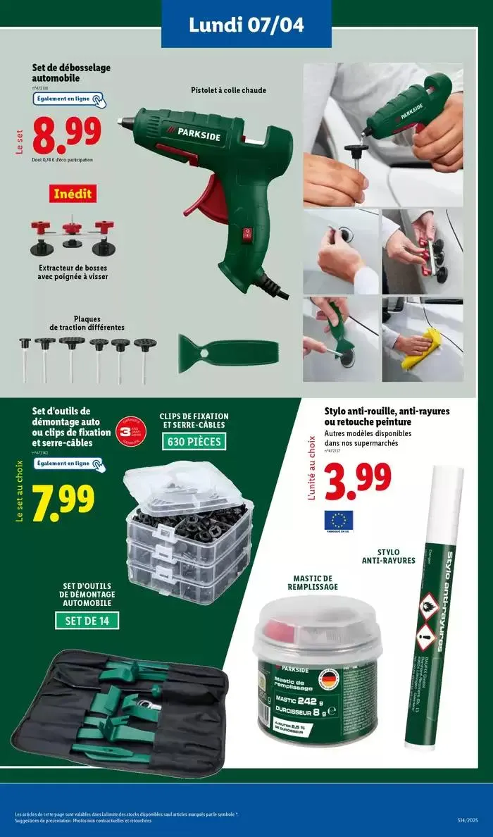 Parkside est le meilleur allié pour tous vos projets de bricolage ! du 7 avril au 10 avril 2025 - Catalogue page 5
