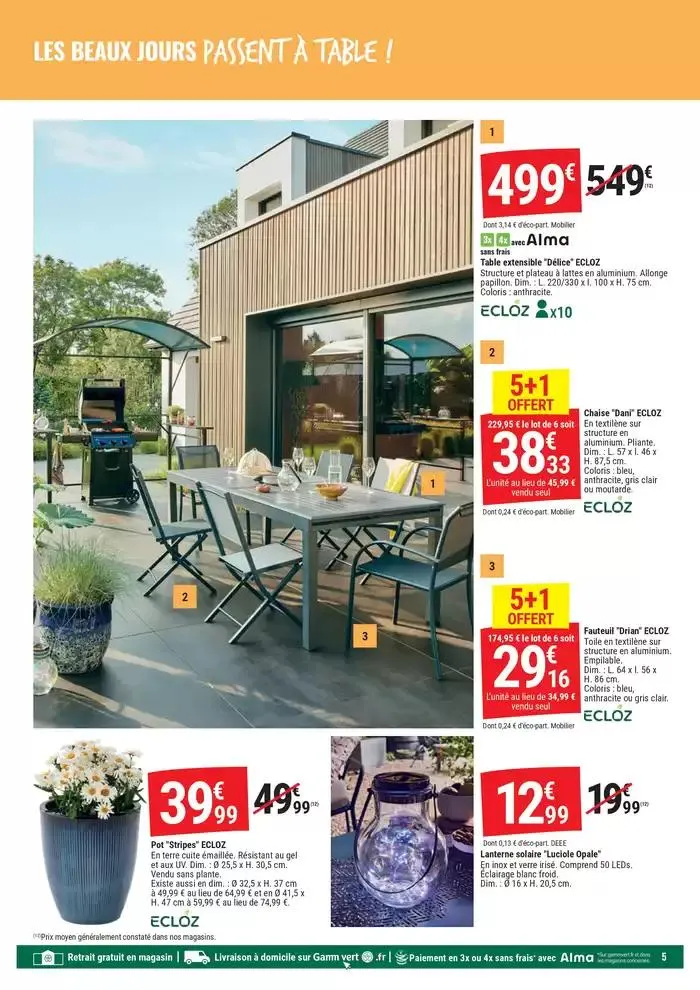 ENVIES DE PLEIN AIR du 14 avril au 27 avril 2025 - Catalogue page 5